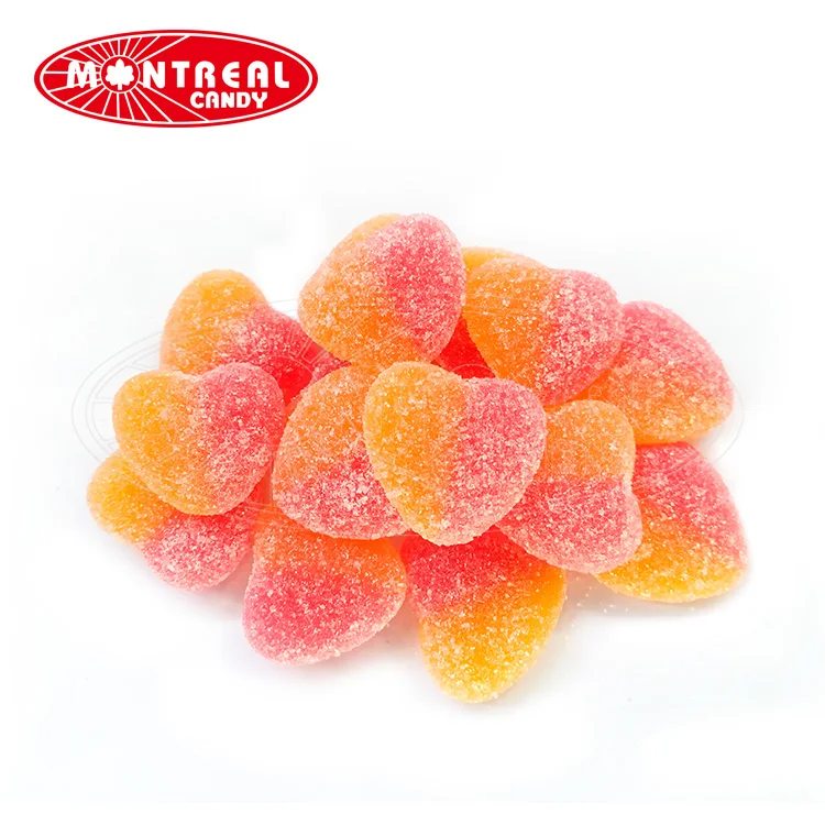custom halal bag package gummy vitamins peach flavor candy