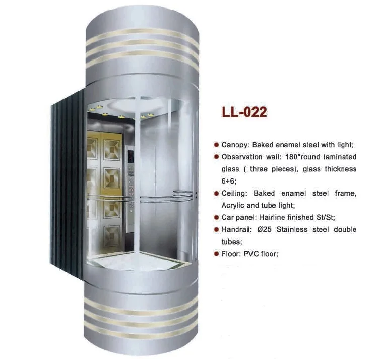 Various Shape Stable Function Competitive Price Panoramic Elevator
