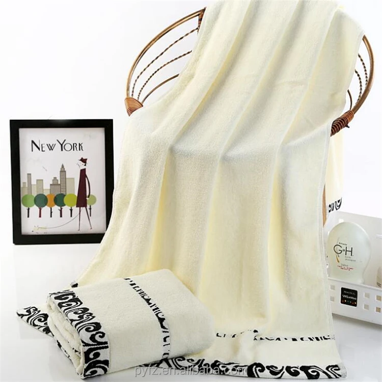 
100% cotton bath towles with dobby border 