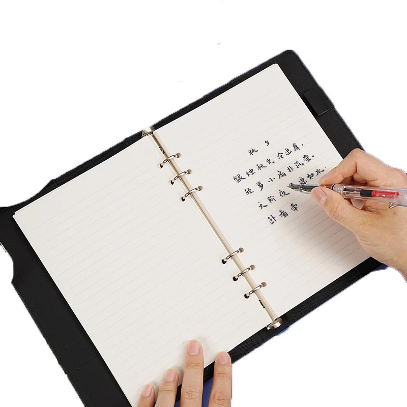 Notebook Thickened Pu Soft Skin Creative Loose Page Handbook Simple Literature And Art College Students Horizontal Line Book