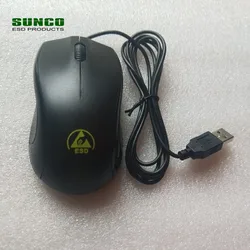 Free shipping Black Plastic Wired ESD Mouse for Computer in Cleanroom