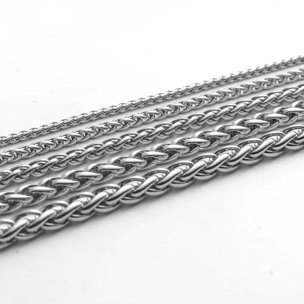 Male Keel Chain 316 Stainless Steel Male Necklace Circle Chain Stainless Steel Rope Chain Necklace