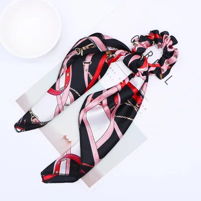 Elastic Cute Ribbon Bow Hair Tie Rope Women Hair Band Scrunchie Ponytail