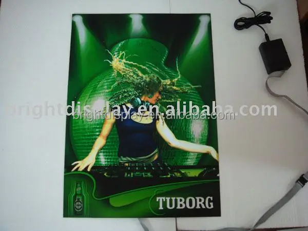 
EL poster with animation for advertising from factory 