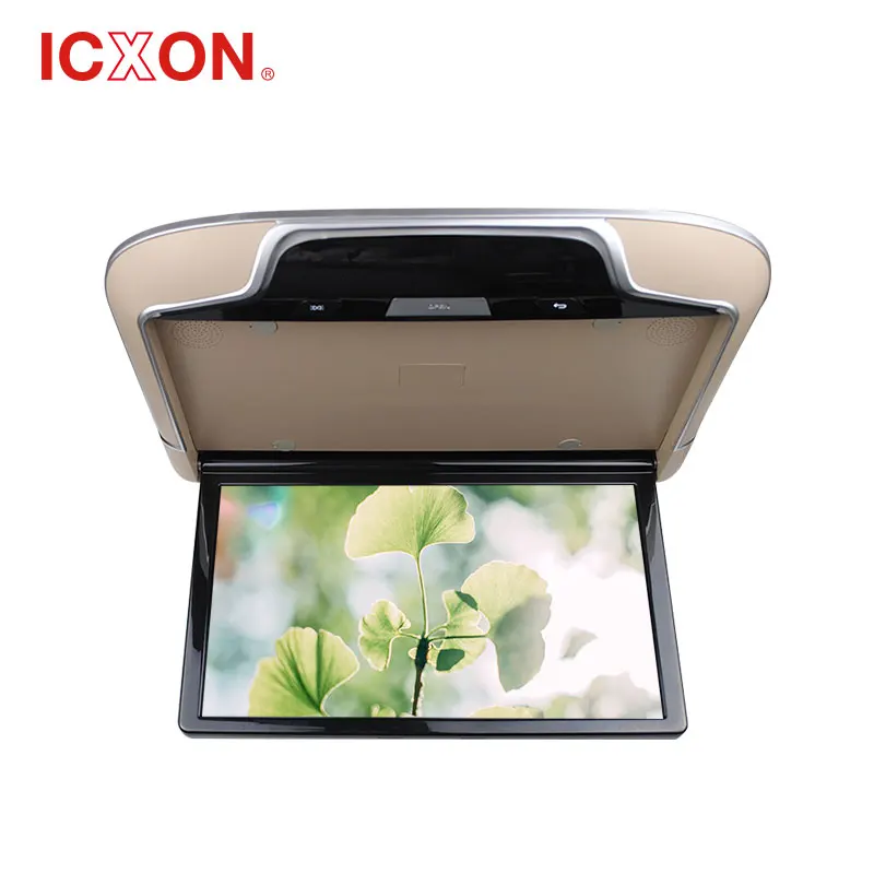 
13.3 inch New Android flip down roof mounted monitor 1080P with atmosphere lamp 