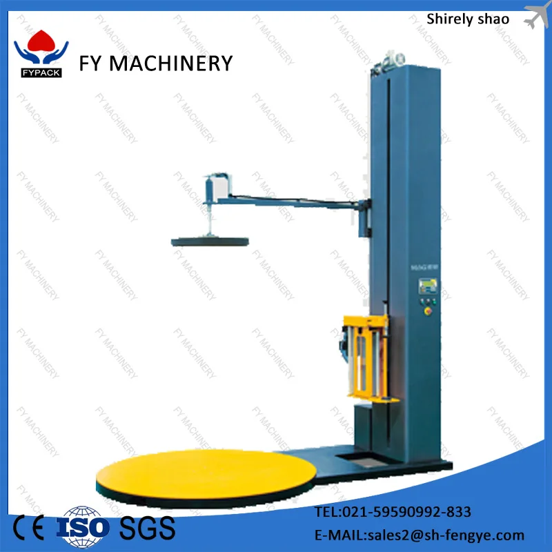 rotatable pallet wrapping machine