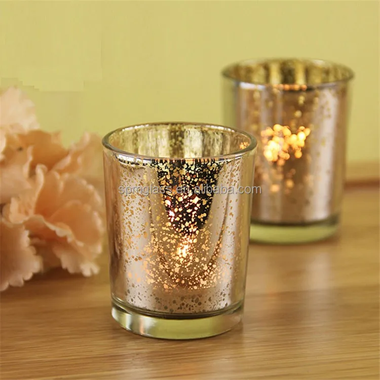 8 oz straight sided tumbler mercury glass candle holder wholesale in different sizes