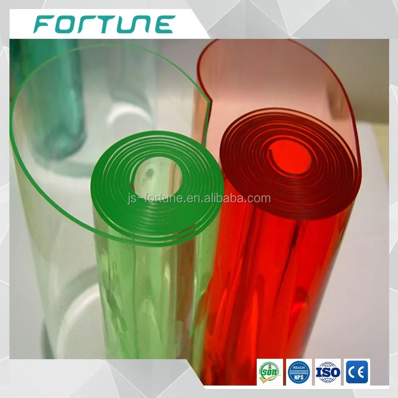 HOMIDEK Wholesale Colored Transparent Super Clear Flexible PVC Film Sheet/ Roll for Packing Bags and Books Cover Umbrella