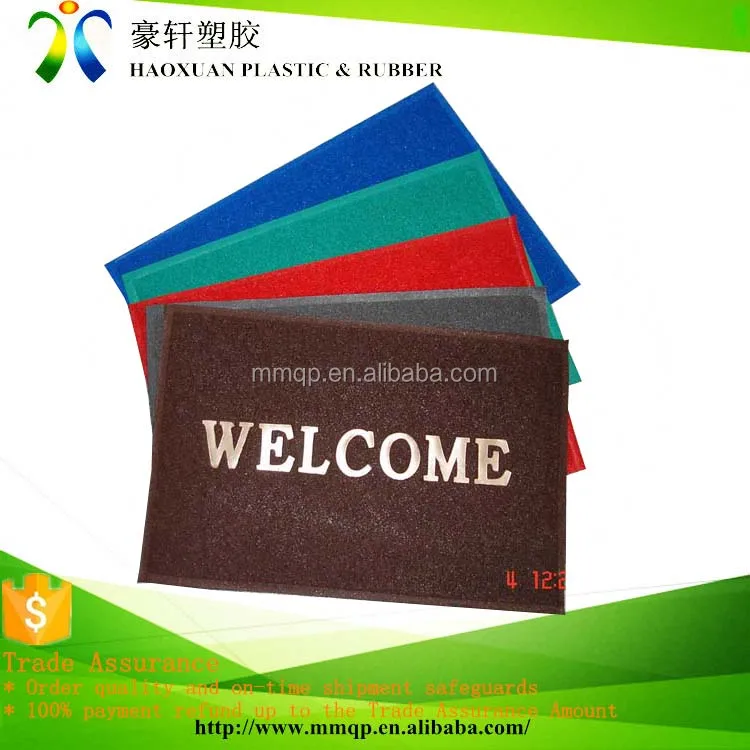 Manufacturers High Quality Entrance Welcome Floor Mat Door Pvc coil door mat