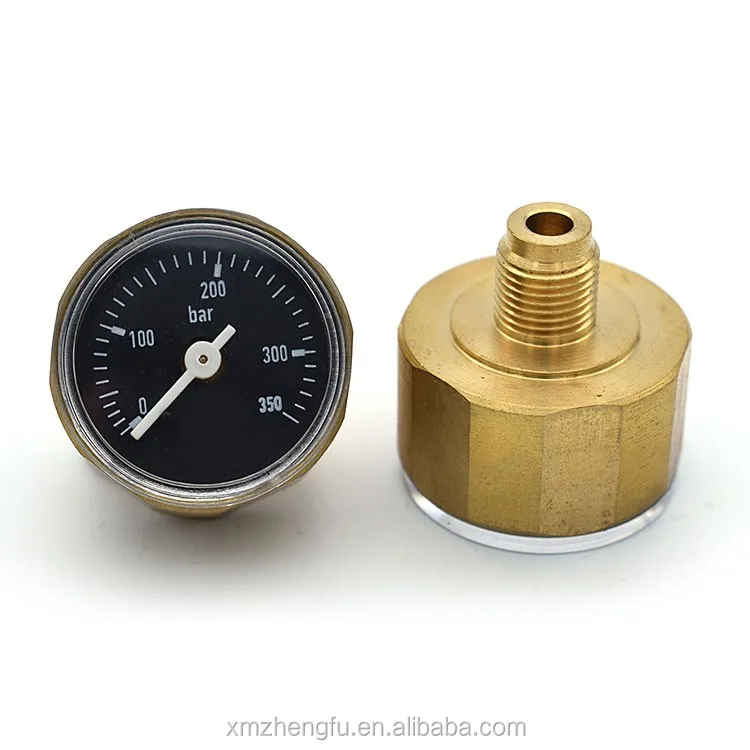 Special customized 350bar mini air pressure gauge manometer