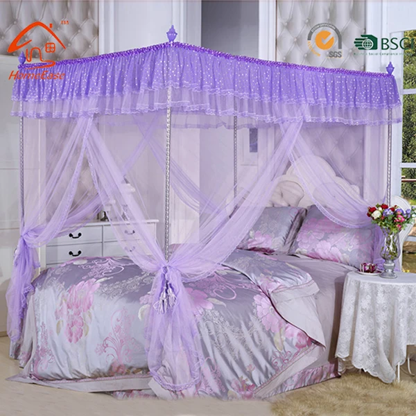 Who Sale White Hign Quality Hanging Princess Double Bed King Size Bed Polyester Bed Net