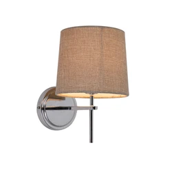 Traditional concise fashionable fabrics lampshade 6 lamp head chrome-plated living room bedroom hotel chandelier