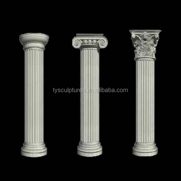 High quality Hand carved roman garden stone pillar for indoor or outdoor decoration