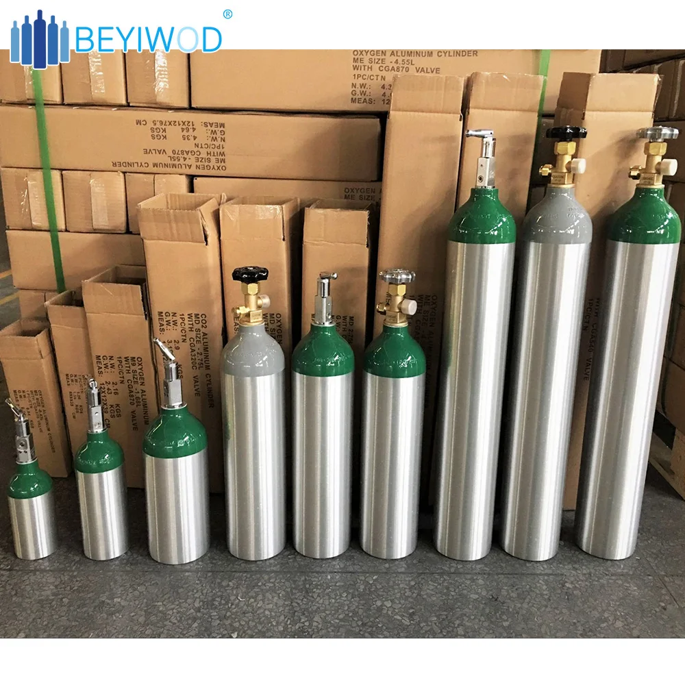 DOT3AL 2.5lb 5lb 15lb 20lbs co2 tank aluminum co2 cylinder gas bottle