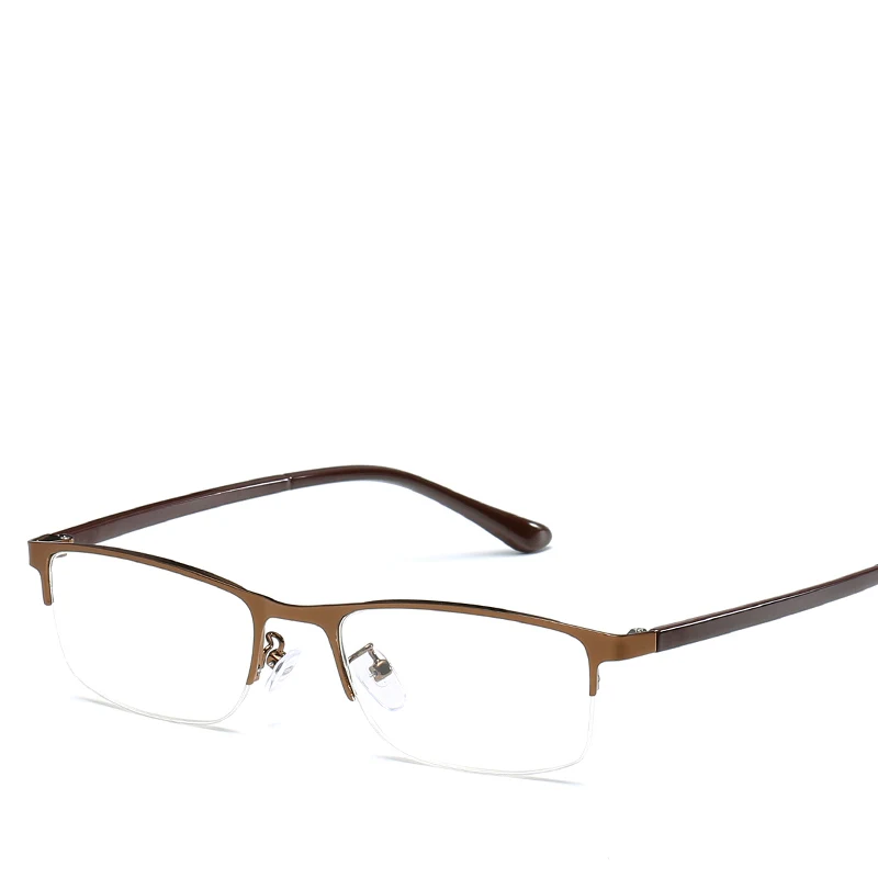 Rectangular Half Rim Half Frame Optical Business Glasses Reading Glasses For Men
