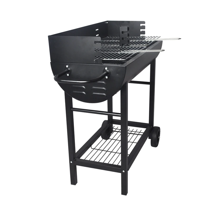 SEJR High Quality Heavy Duty Portable Charcoal BBQ Grills With Wheels 114X43.5X91cm