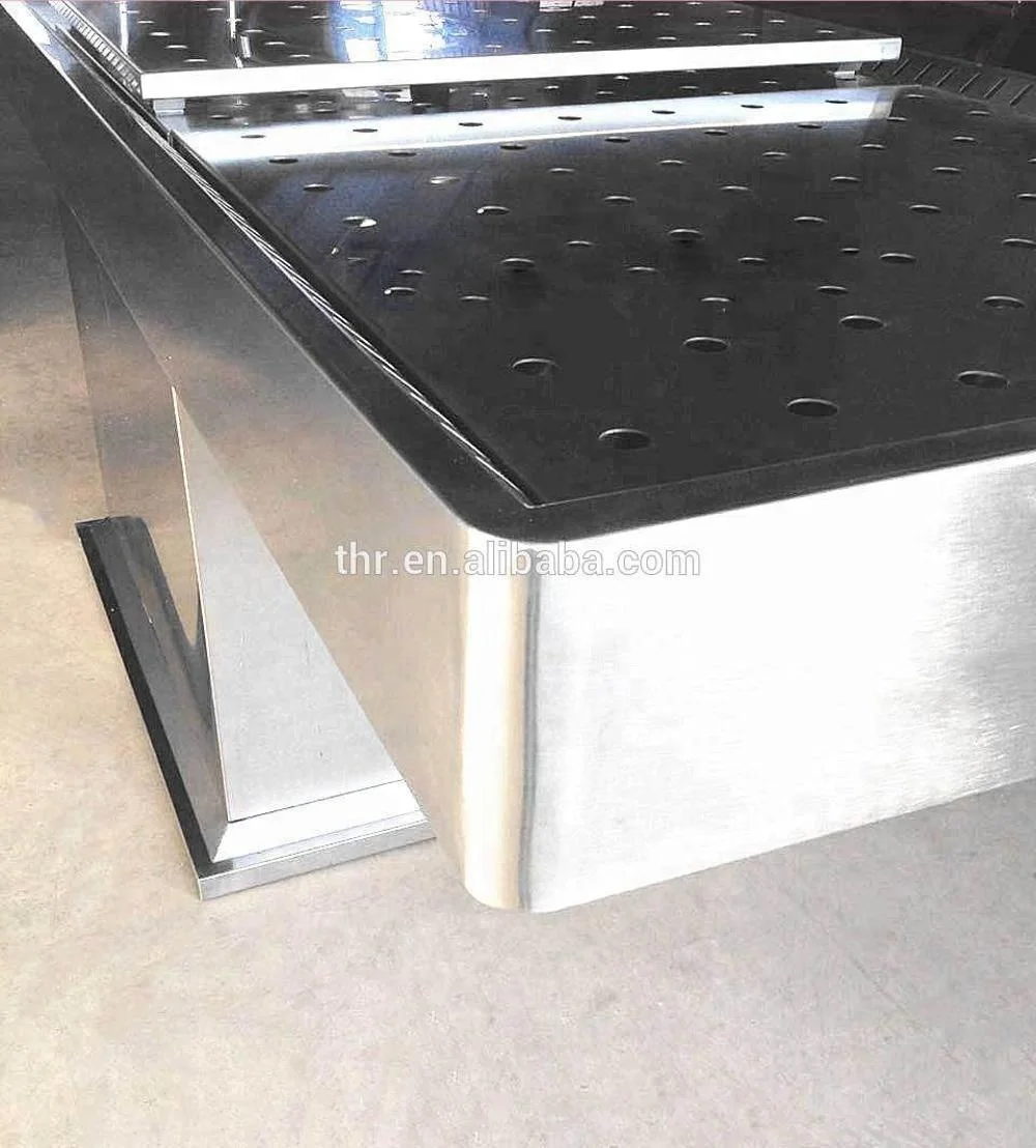THR-107 funeral products  Hospital Stainless Steel Electric Embalming Table