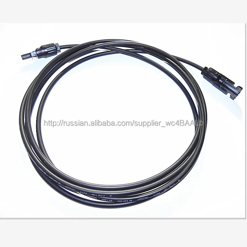 Wholesale 10 pcs. = lot of solar cable 6.0mm2 (10AWG) 4 meters (13.12 feet) solar