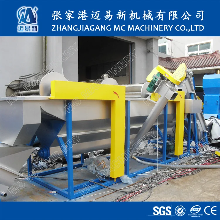 Waste PP PE Film bags Washing and recycling Machine Line