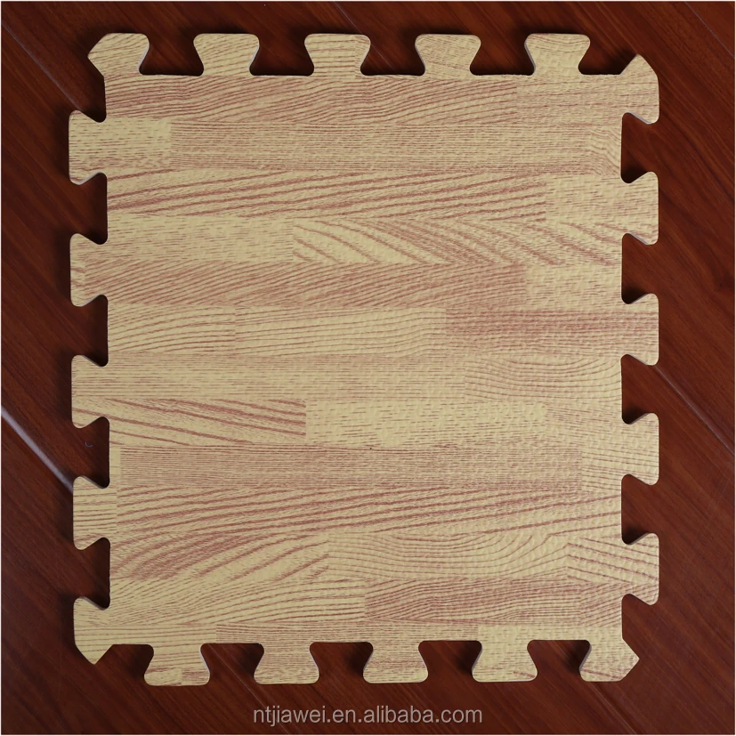 
Wood Effect EVA Foam Interlocking Floor Mats (OAK) Floor protection mat 