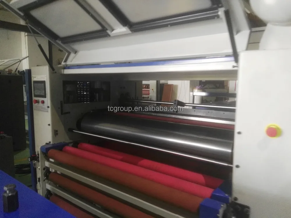 
China brand 1300mm PUR laminating machine for high glossy /cpl/,HPL ON MDF 