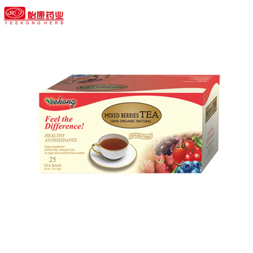 Chinese Organic nature mixed berries fruit instant herbal tea immune booster