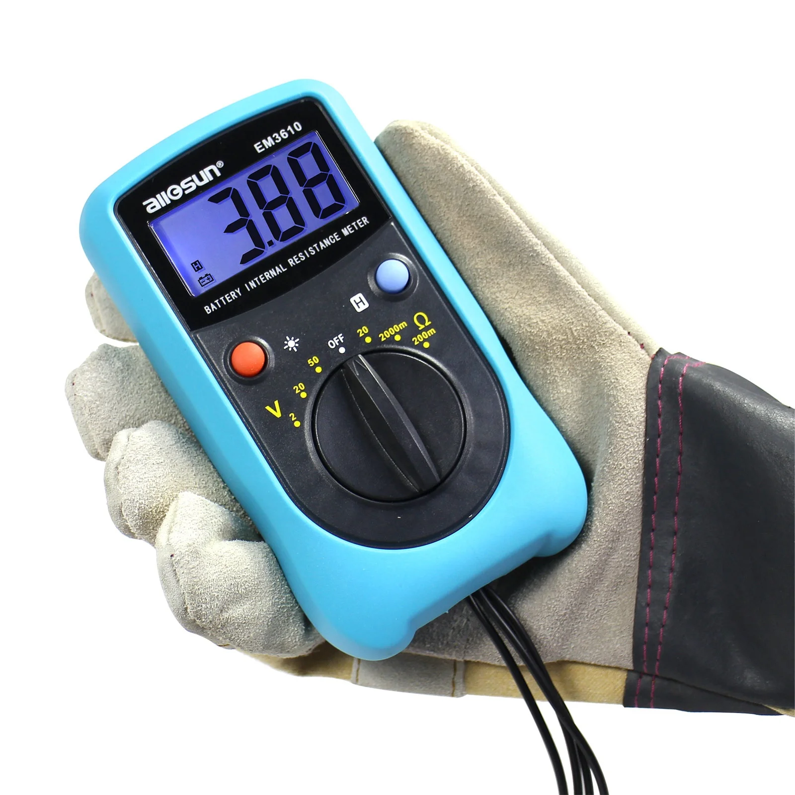 all-sun EM3610 Battery Internal Resistance Tester Meter Battery Voltage Temperature Coefficient Automotive Tester
