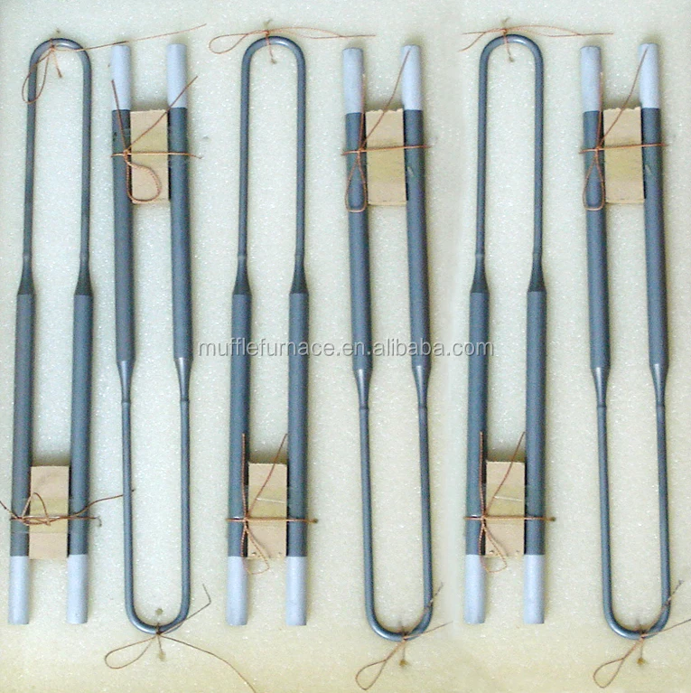 1700 1800 1900 Degree L W U Type Molybdenum Disilicide Rod MoSi2 Heating Elements, MoSi2 Heater Rod