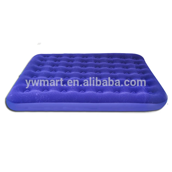 Hot selling products stable durable travel flocking PVC inflatable air bed mattress