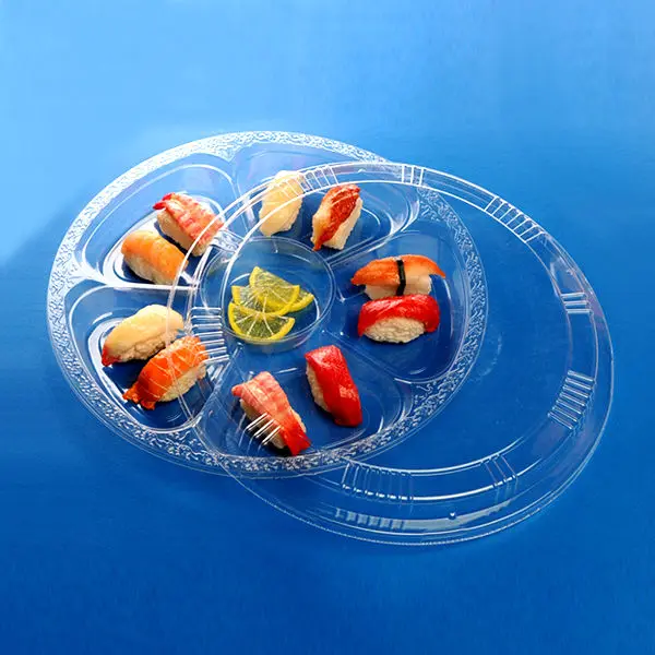 Plastic Disposable Round Transparent Plate