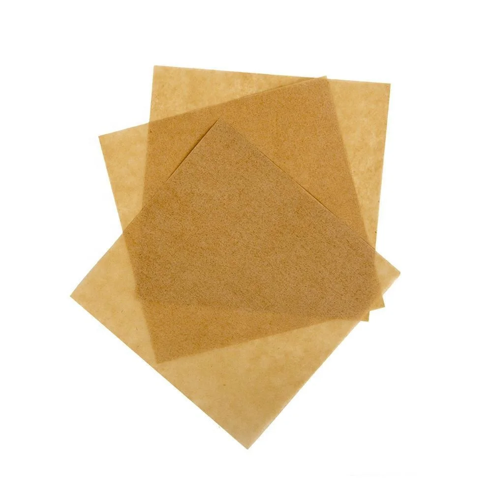 
50gsm specialty oil proof white parchment paper squares for resin pressing extractive wrapping 5 x 5 inch 1000sheets 