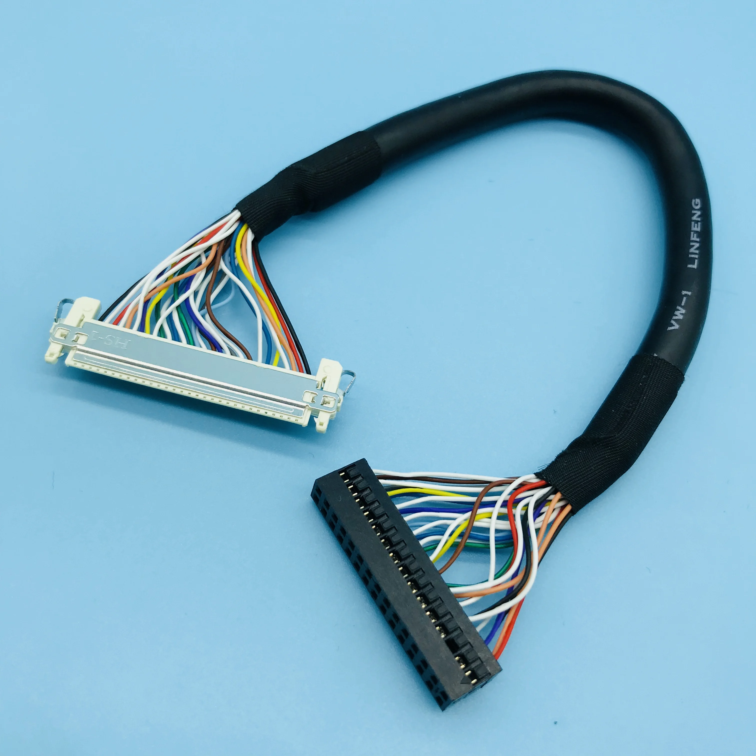 Custom 30pin twisted pair shielding lvds edp cable