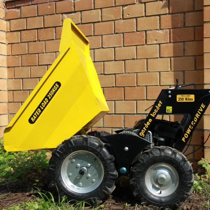 High performance wheel barrow mini dumper garden loader muck truck with CE