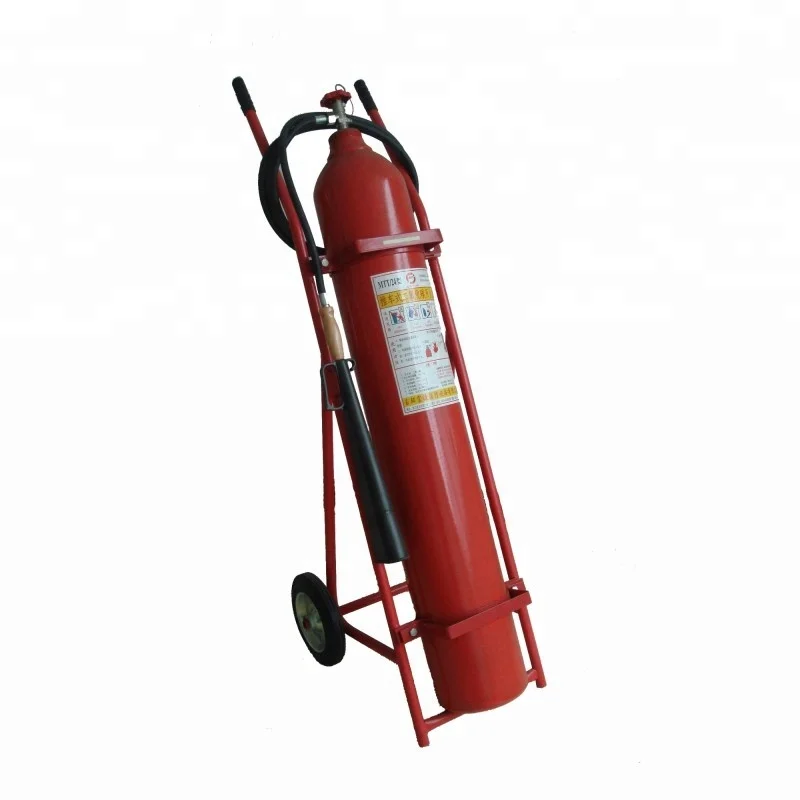 25kg 30kg Sizes Co2 Gas Cylinders Trolley Fire Extinguisher