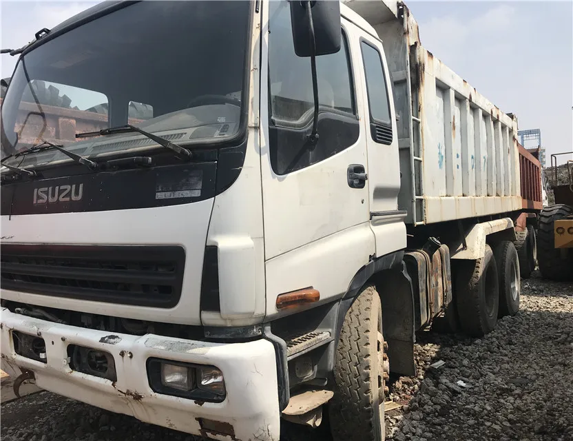 used dump truck isuzu forward 10 wheels 6x4 / 30 ton / 40 ton  ,isuze tipper truck with good isuzu engine for sale