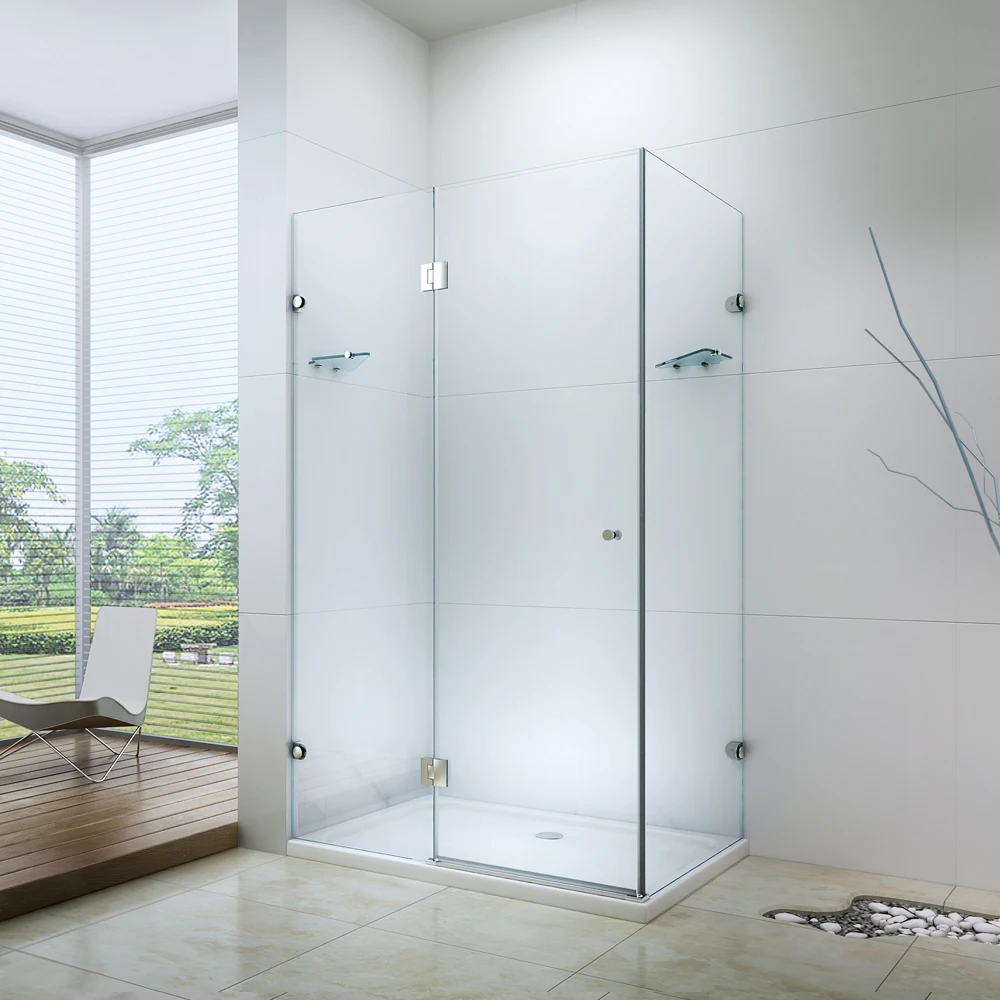 EX-407 Portable Sliding Plastic Hinged Shower Doors