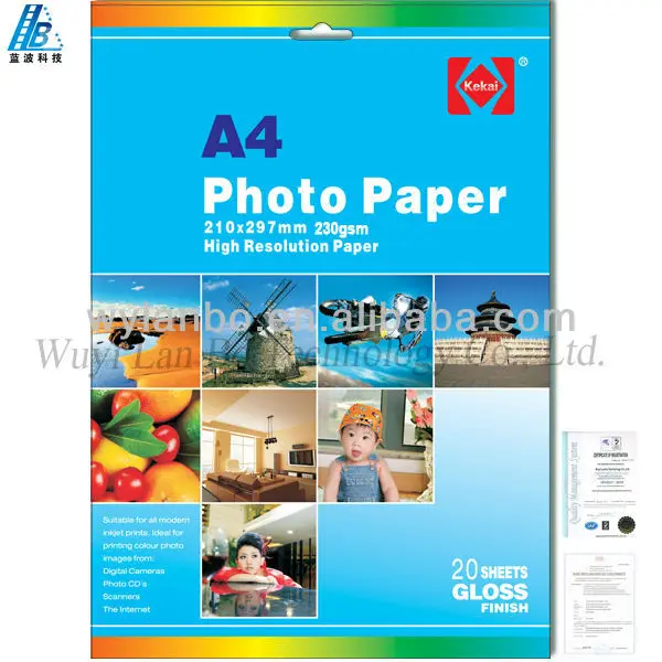 A4*20 sheets Photo Glossy Paper 230gsm