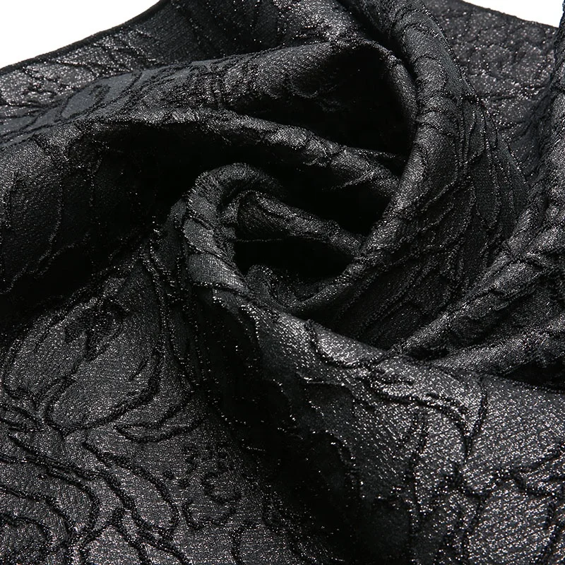 KEER Factory Custom TDJ69-L Custom factory wholesale 3d embossed floral pattern 100% polyester jacquard fabric glitter fabric