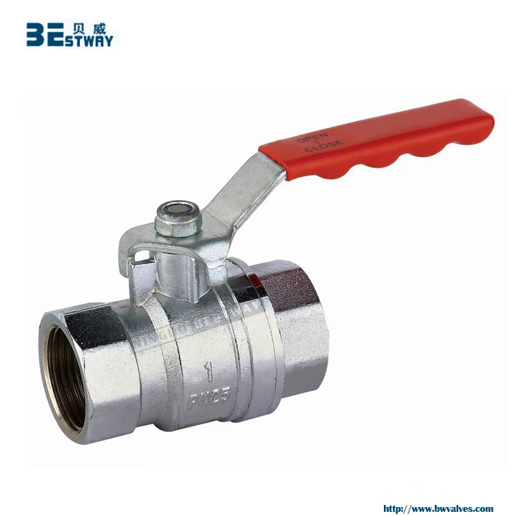 Factory wholesale Long Handle FNPT x FNPT 1 Inch Italy Brass Ball Valve