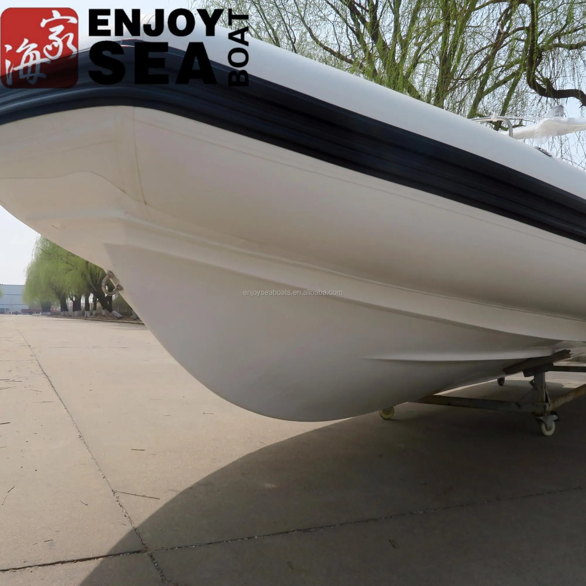 
1.2mm pvc inflatable speed motor boat / marine motor launch with RIB 580 from enjoysea jiahai boats 