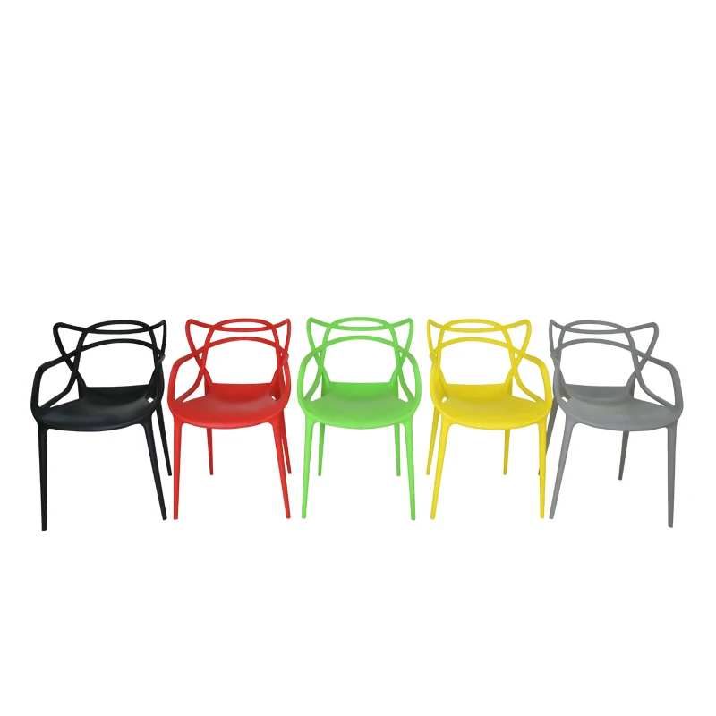 
China Manufacturer Custom Multi-Colored PP Stackable Restaurant Modern Garden Plastic Chair 