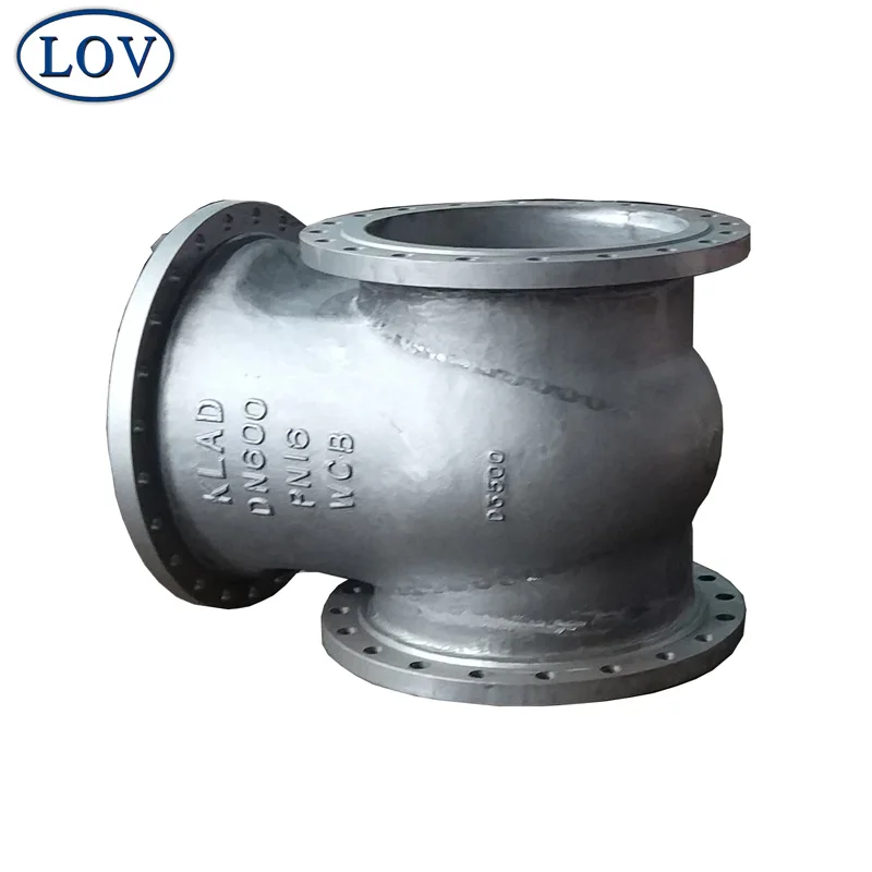 ASTM A216 WCB Carbon Steel PN16 PN25 DN600 Flange End Non Return Swing Check Valve