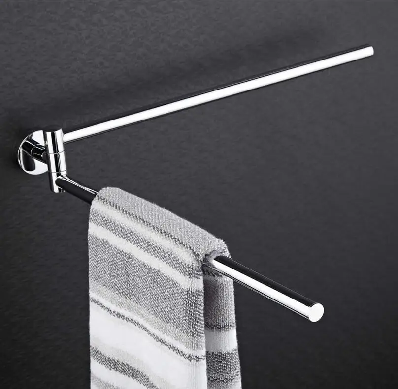 
High Quality Brass Bath Extension Towel Bar Double Towel Bar Chrome 