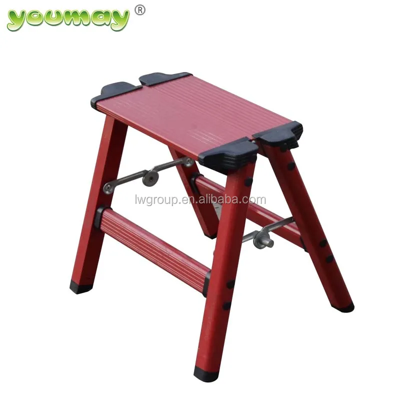 folding step ladder, Aluminum one-step ladder easy carry ladder small stair AD0501A