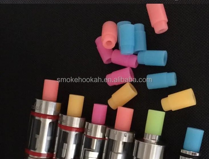 In stock flexible silicone testing drip tip, for 510 electronic cigarette atomizer, 510 mouthpiece cap