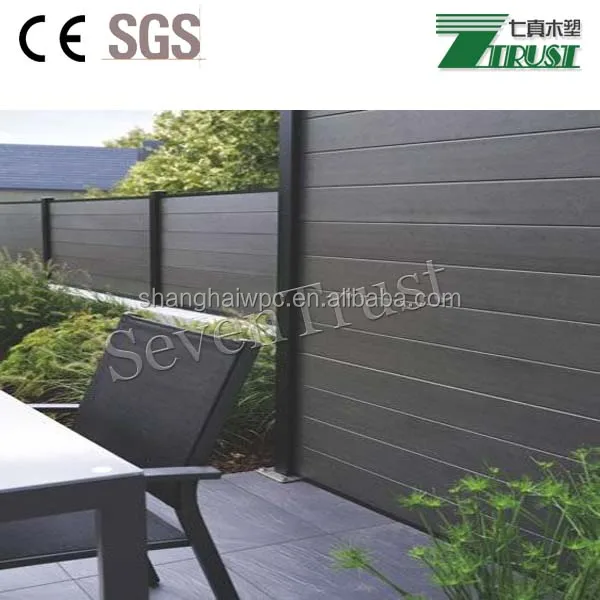 Factory Direct Wood Plastic Composite Fence Panel Waterproof Board Outdoor Wpc Fence Board