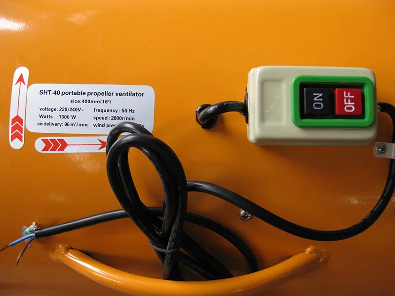 Industrial Axial Exhaust Ventilation Portable Axial Fan