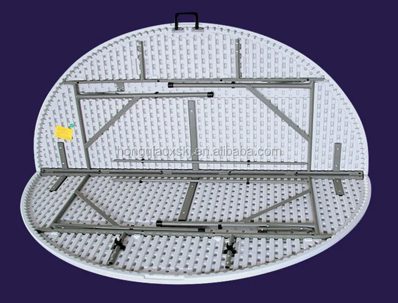 5FT Banquet Round Folding-in-Half Table|5ft round half folding table|8 people round folding table HQ-ZY152