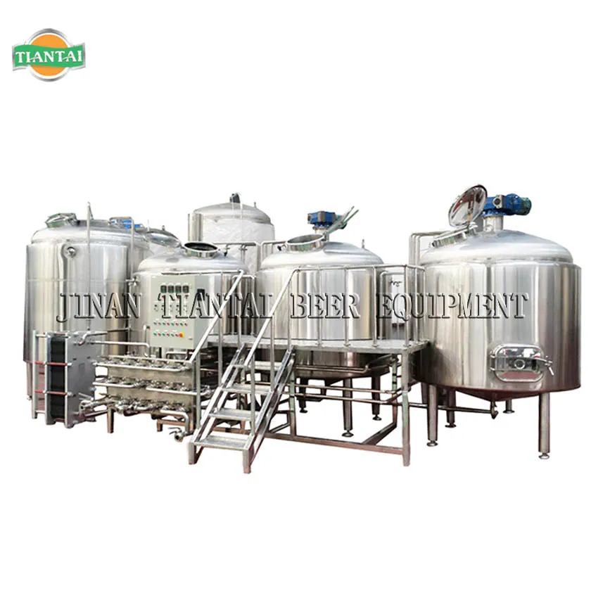 Tiantai 20 HL customized steam four vessel micro brewery brewing equipment nz