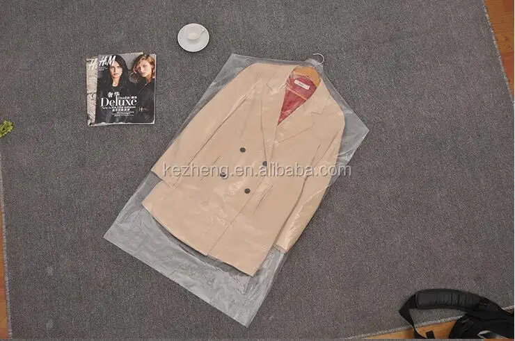 
Wholesale Clear Plastic Dry cleaning pe garment bags for packing clothes storage on roll 